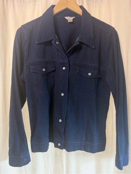 Christopher & Banks Jackets & Blazers - Classic Women's Dark Blue Denim Jacket - Unbranded